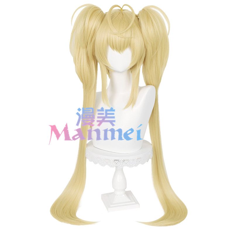 Manmei Guardian Sweetheart Star that song Yue Yongge cos wig Tiger mouth clip double ponytail