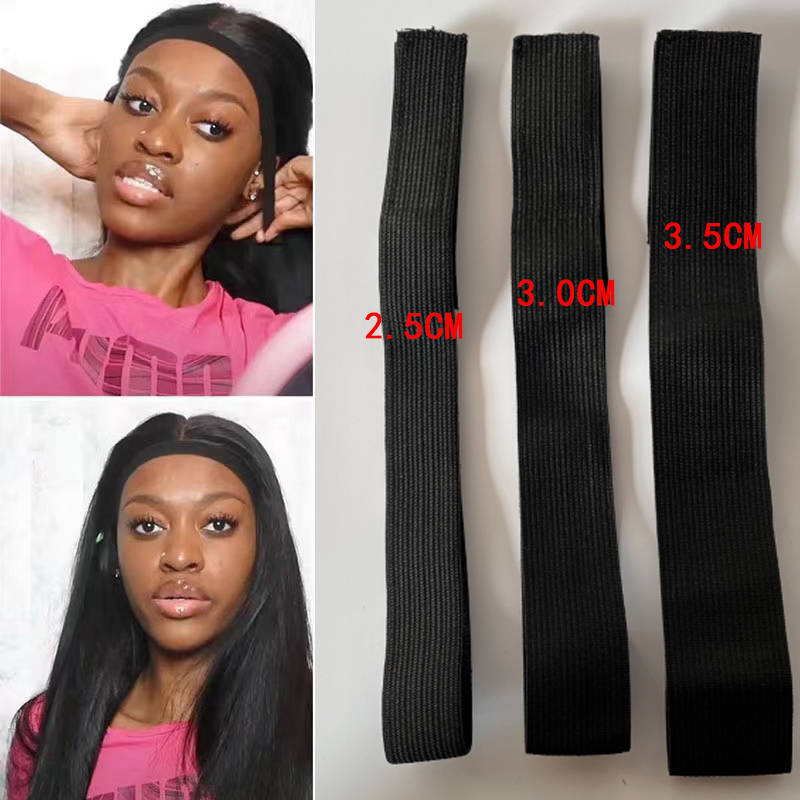 Factory wig headgear edge fixing strap velcro adjustment elastic strap elastic non-slip strap velcro ends