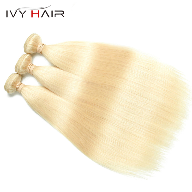 Straight Blonde Color 613 Virgin Human Hair With 4*4 Closure