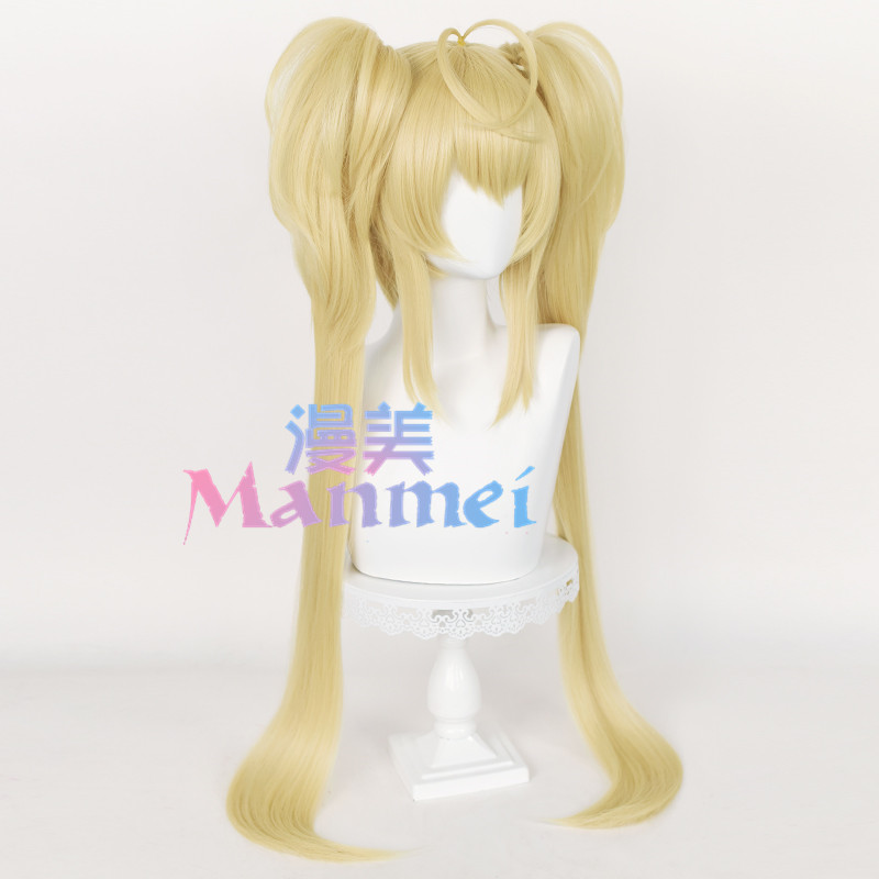 Manmei Guardian Sweetheart Star that song Yue Yongge cos wig Tiger mouth clip double ponytail