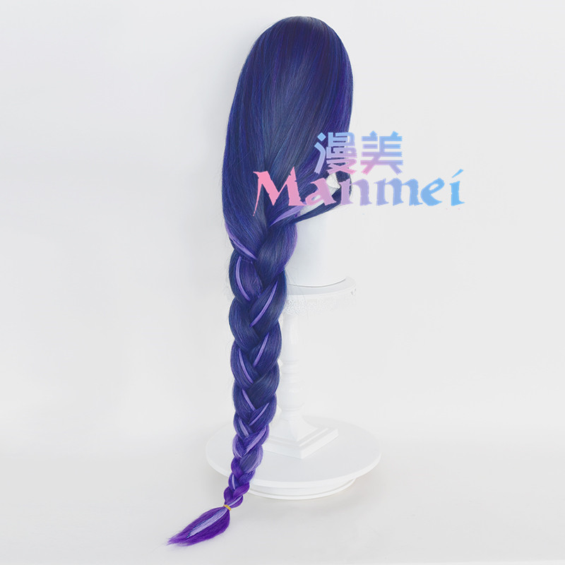 Manmei original thunder and lightning general god cos wig rice wife city silicone simulation scalp top Gabon bold twist braid