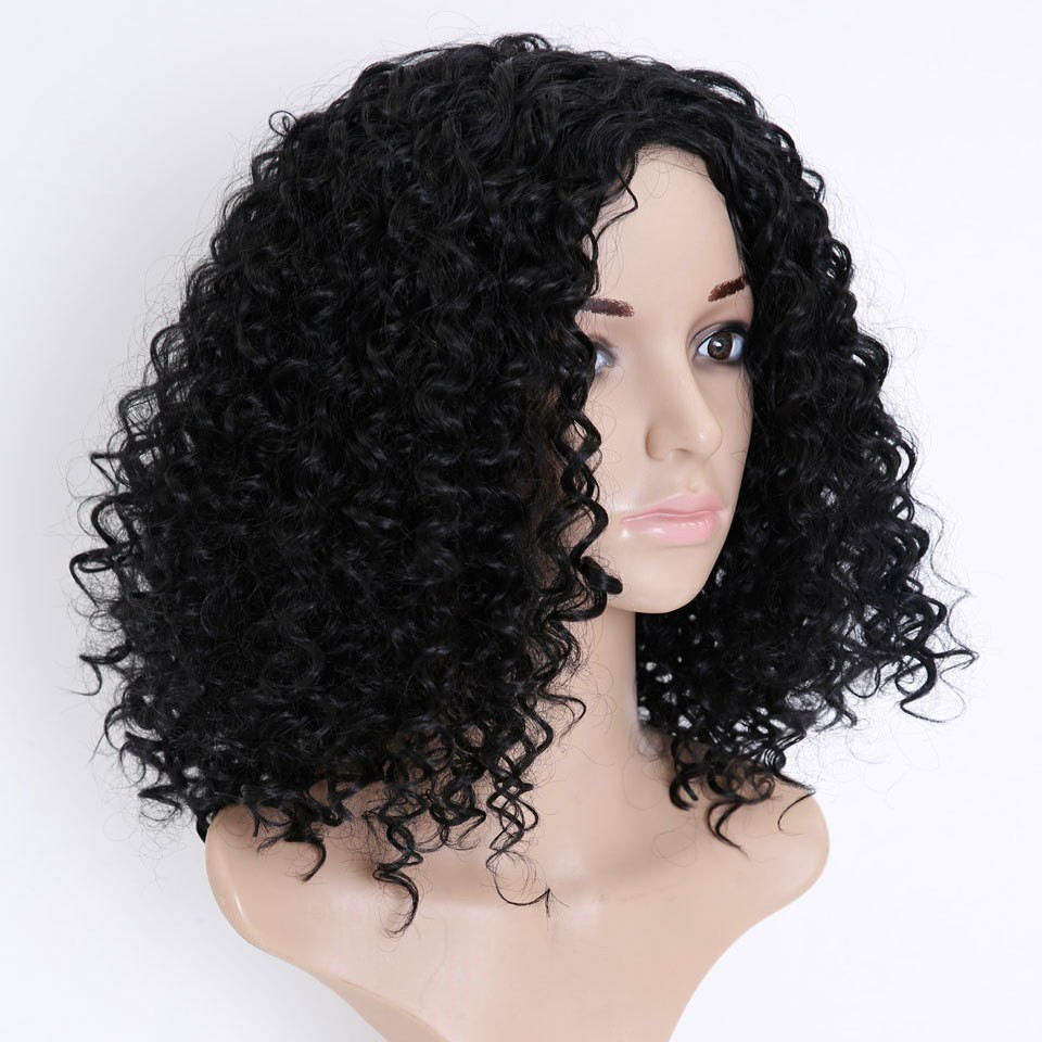 Black wig female small volume explosion headgear African European and American short hair corn perm exaggerated modeling to perform foreigners